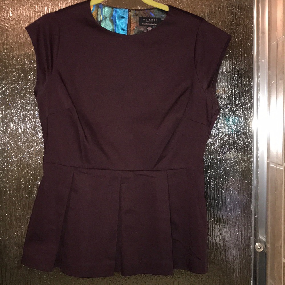 Ted Baker Plum Blouse EUC!